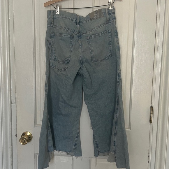 Free people ripple wide leg crop jeans size 28 - Picture 6 of 7